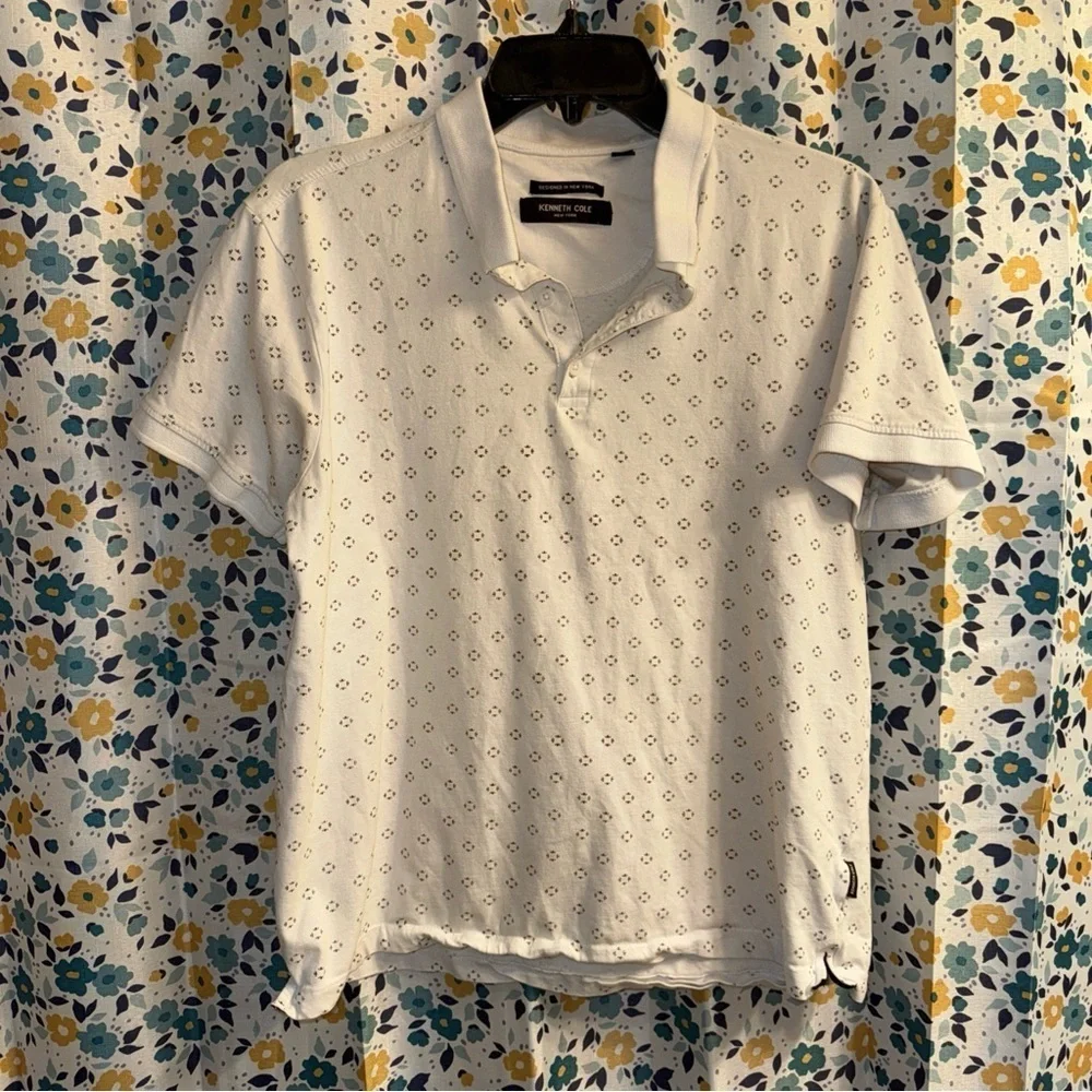 Kenneth Cole New York Men’s White Polo